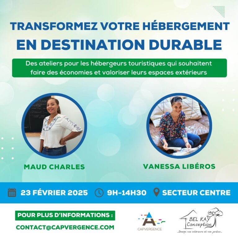Nouveau format en présentiel : Ateliers  Destination Durable  de CAPVERGENCE  🌿 !